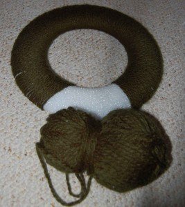 yarn wreath