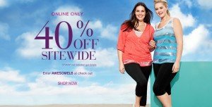 Lane Bryant: 40% off Sitewide!