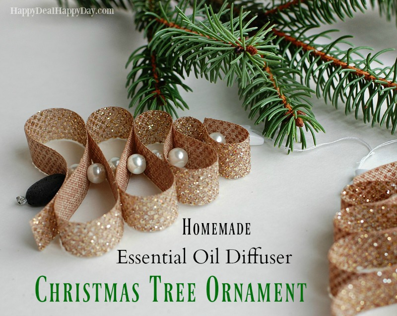 Homemade Essential Oil Diffuser Christmas Tree Ornament | Happy Deal - Happy Day!