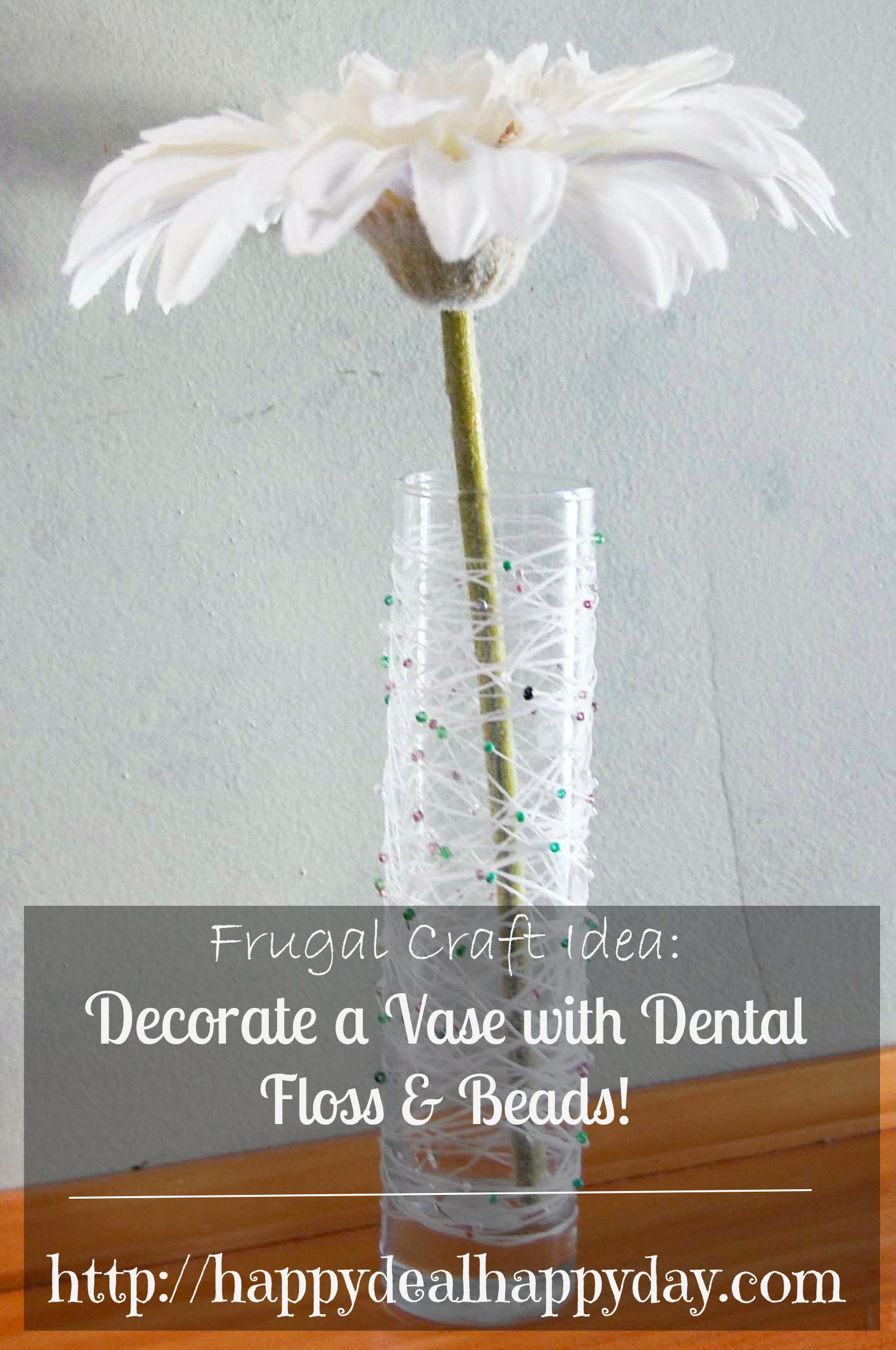 dental floss vase