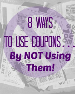 not using coupons image
