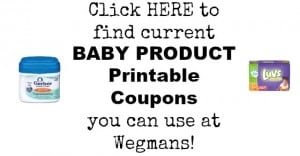 baby products at Wegmans