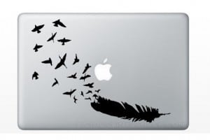 feather to bird decal