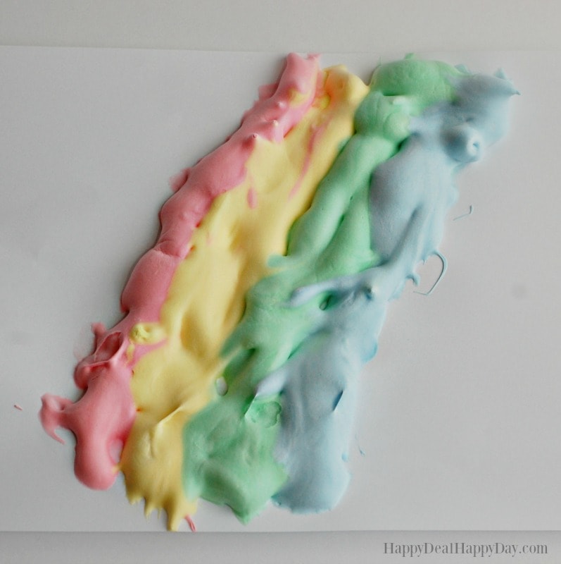 Kids Crafts: Homemade Puffy Paint with Shaving Cream