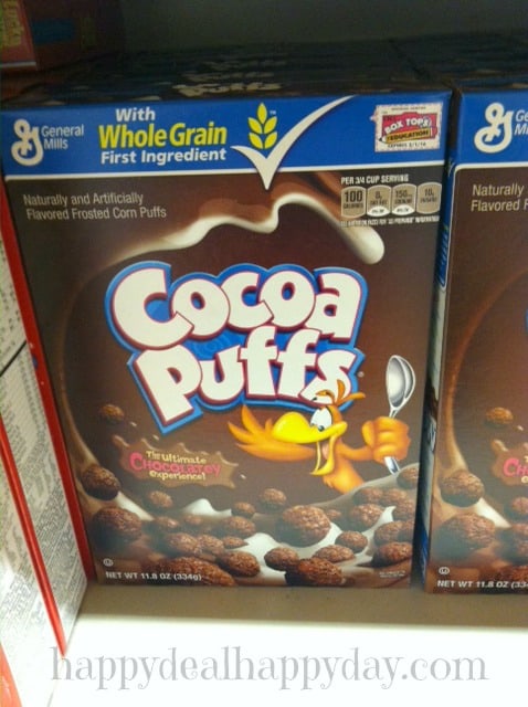 cereal marketing strategy:  cocoa puffs staring at your children