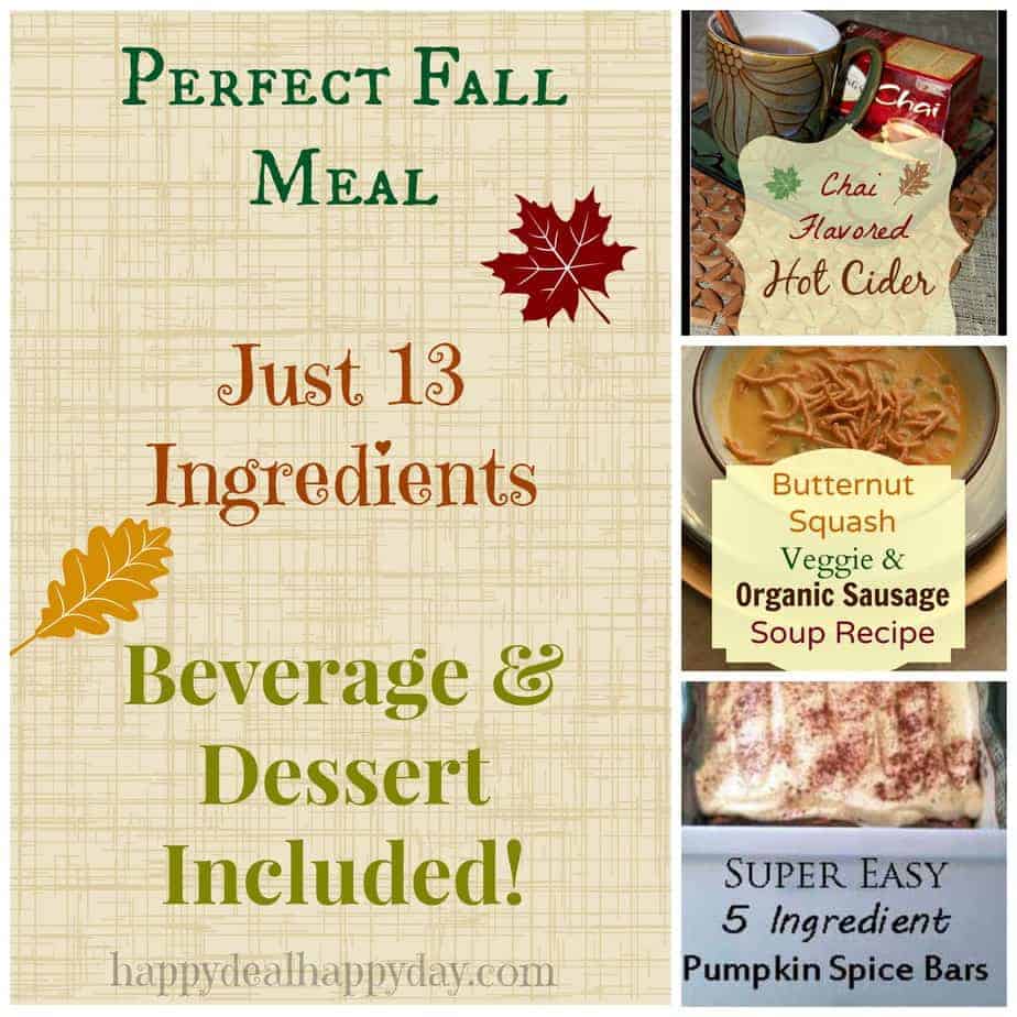 Fall meal collage