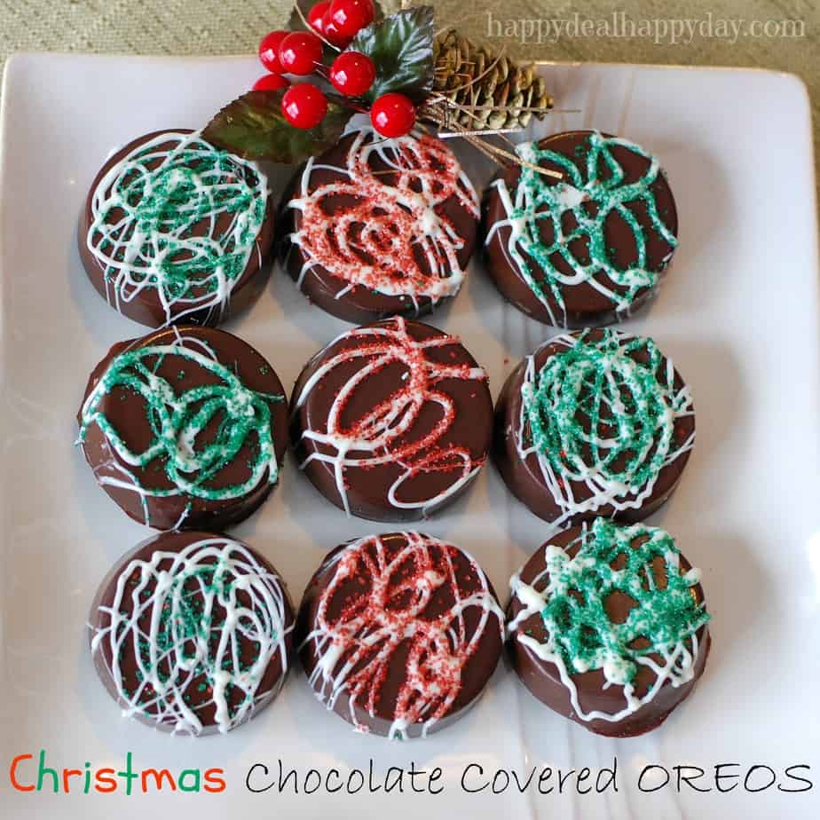 Chocolate Covered Oreos - Christmas Version! Here is a great step-by-step tutorial to make these beautiful and rich cookies! They look much more difficult to make than they are - very easy to do and make a great gift!!!! 