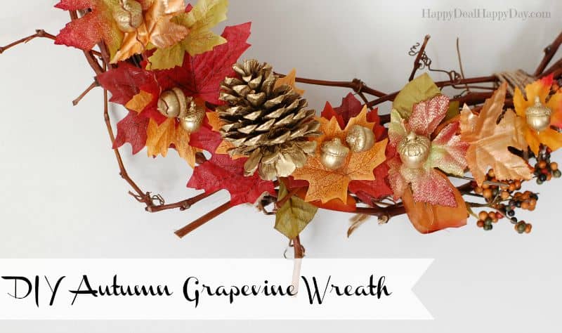 DIY autumn grapevine wreaths horizontal