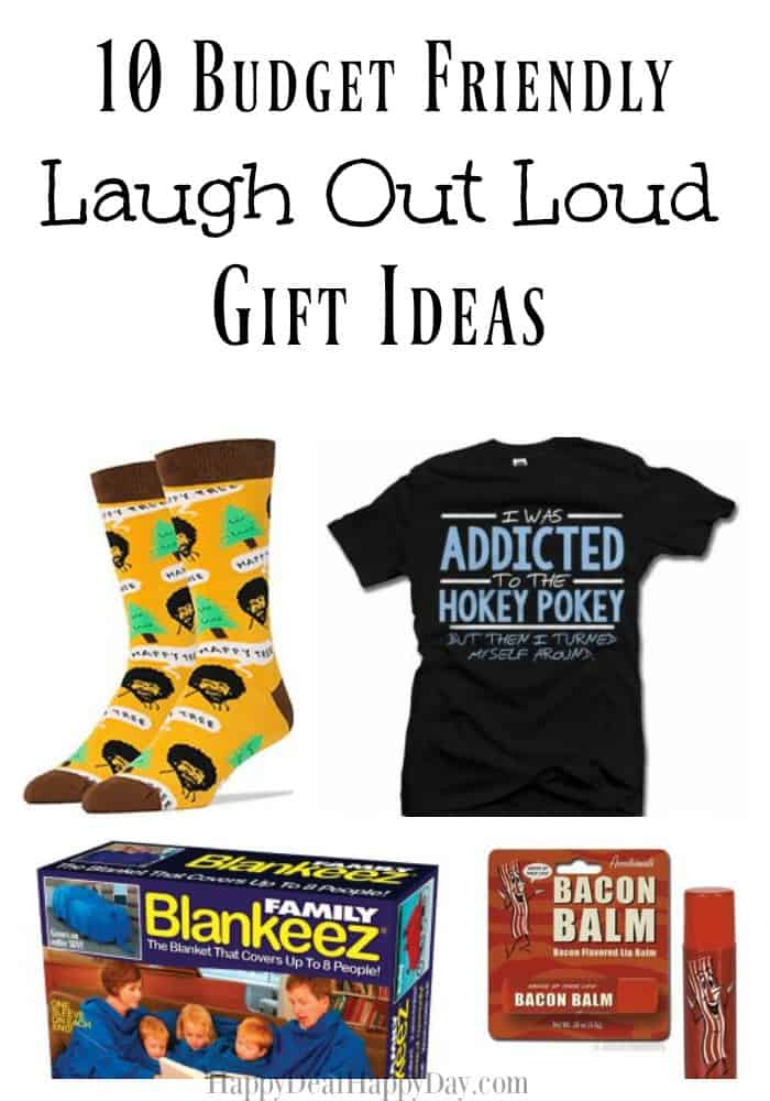 10 Budget Friendly Laugh Out Loud Gift Ideas - these are funny, family friendly, and perfect for a white elephant gift exchange! They won't break the bank either!