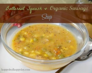 butternut squash organic sausage soup