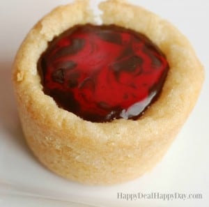 Chocolate Ganache Filled Sugar Cookie Cups - these look fancy, but are so easy to make!!! 
