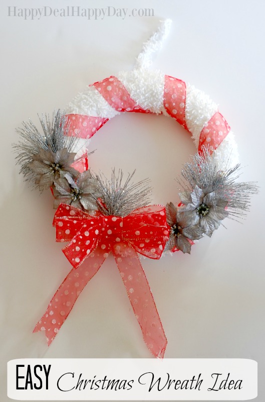christmas wreath with text