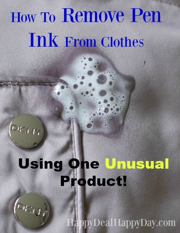 How to remove pen ink from clothes using one unusual product! #lifehack #cleaning #cleaningtips 