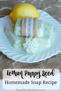 lemon poppy seed homemade soap recipe