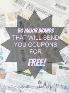 50 brands to send you coupons