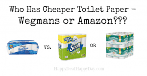 toilet paper wegmans vs. amazon