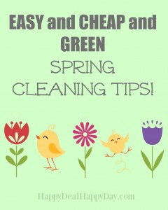 EASY and CHEAP and GREEN Spring Cleaning! Sounds like the perfect plan for spring cleaning!