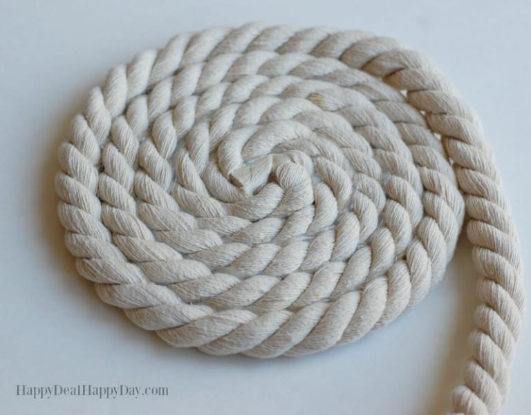 Easy DIY No Sew Rope Bowl Happy Deal Happy Day!