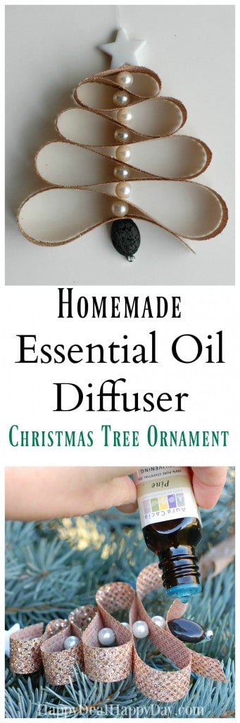 Homemade Essential Oil Diffuser Christmas Tree Ornament - this is great for any essential oil user - use pine or spruce essential oils and boost the Christmas scent on your tree! Find the full tutorial here: http://wp.me/pUbK5-vCt