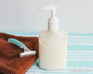 homemade coconut shaving cream