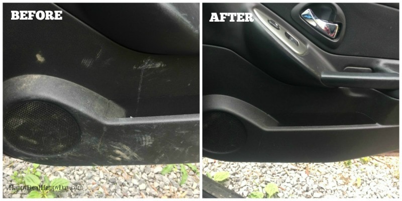 clean car hack - before and after