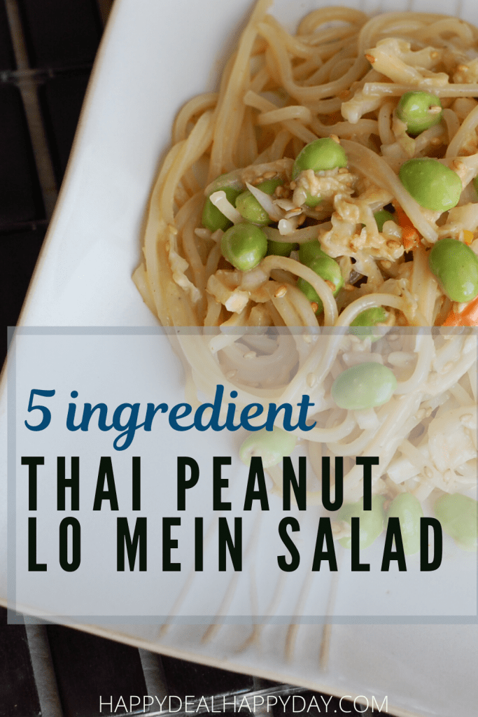 Thai Recipes 5 Ingredient Thai Peanut Lo Mein Salad Happy Deal