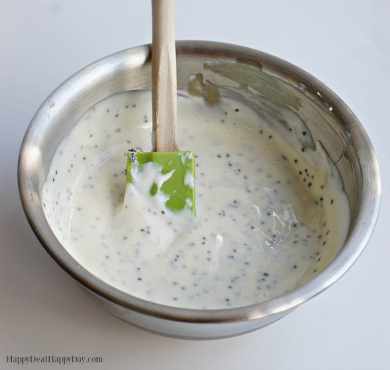 Creamy Chia Seed Fruit Salad Dressing Recipe Happy Deal Happy Day