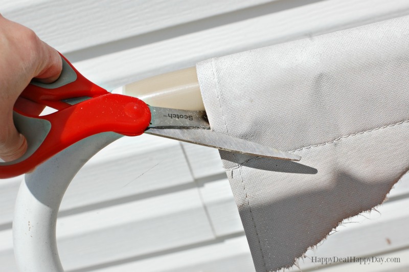 How To Fix Broken Canvas On A Porch Swing