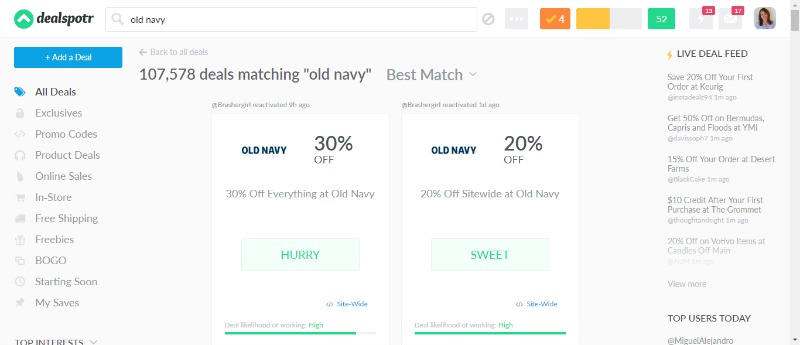 old navy promo code