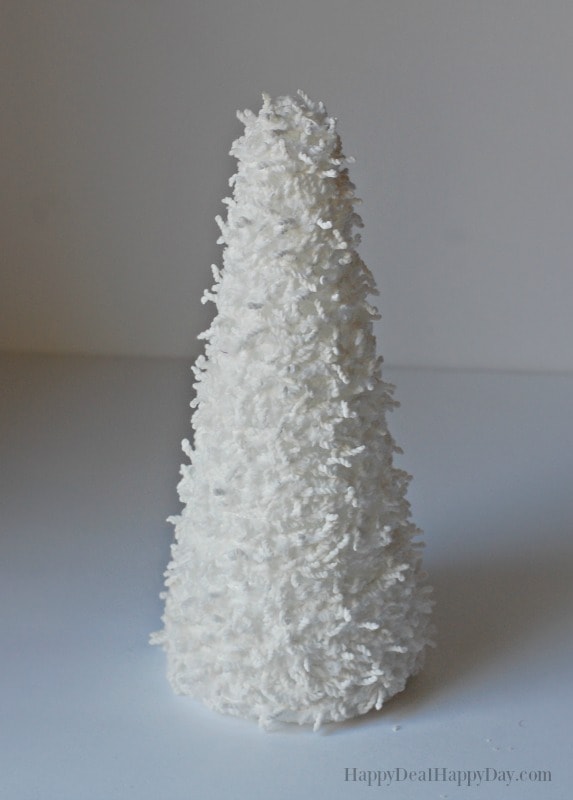Christmas Cone Tree Decorating Idea With Fizzle Yarn - Happy Deal - Happy  Day!