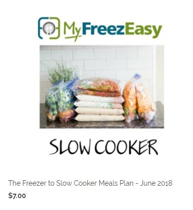 Slow Cooker Individual Meal Plan