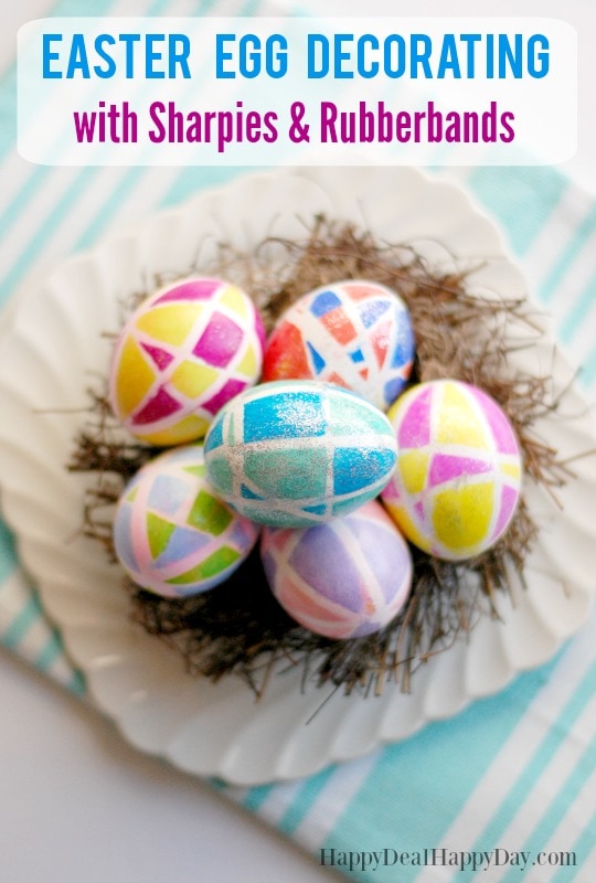 Easter Egg Decorating Idea Using Sharpies