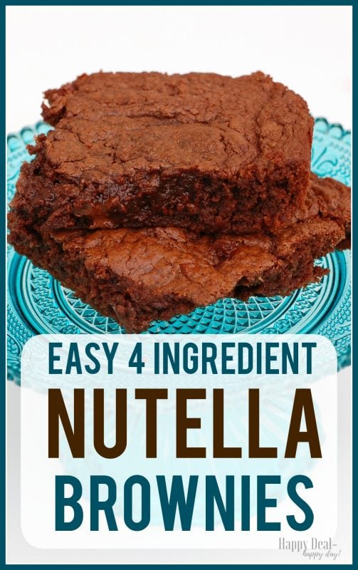 easy nutella brownies
