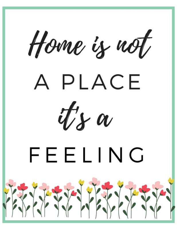 Free printable wall art for your home - 4 styles to choose from!  Download, print, and frame right from home!!  #freeprintable #wallart #freeprintablewallart #loveliveshere  #home #journey
