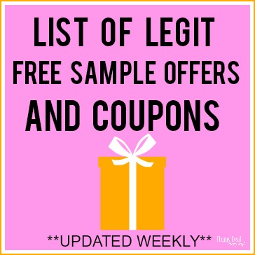 Legit Free Samples Offers And Coupons