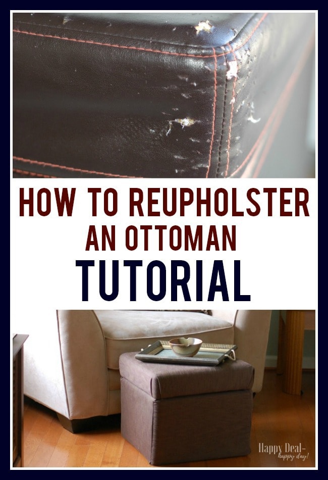 How To Reupholster an Ottoman