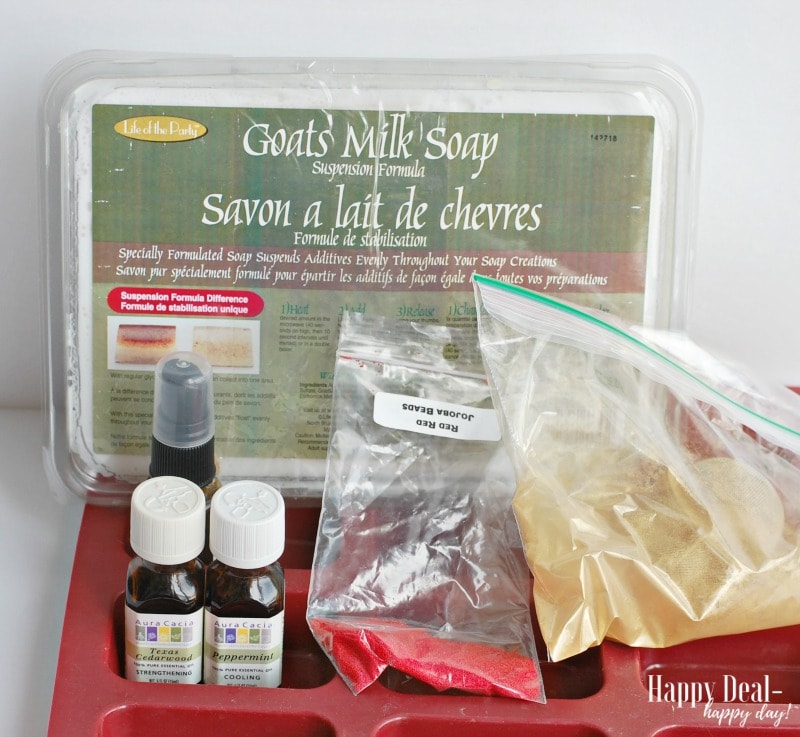 DIY Christmas Tree Goat Milk Soap