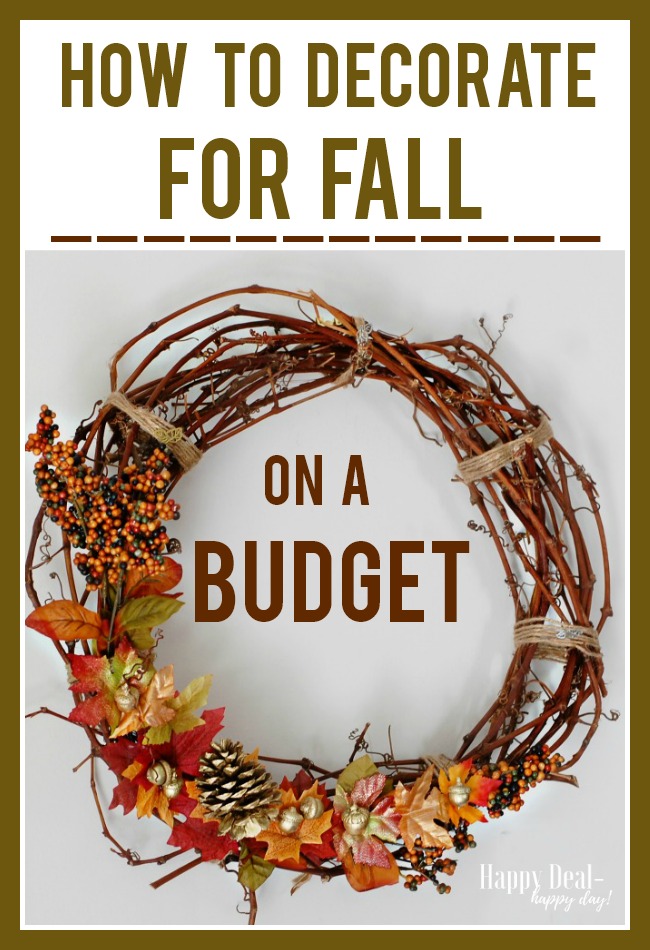 decorate for fall on a budget