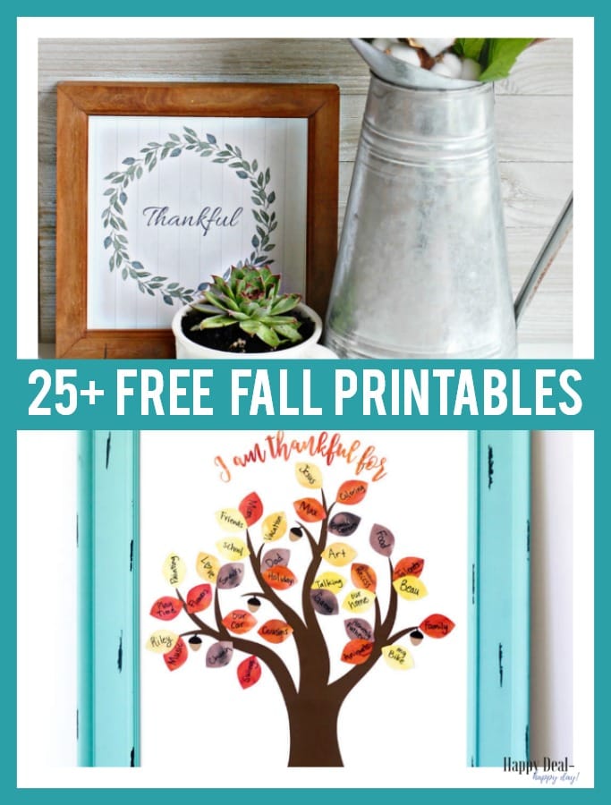 Free Fall Printables for the Home