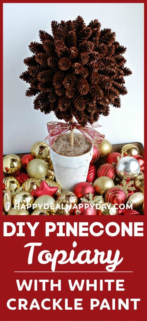 diy pinecone topiary