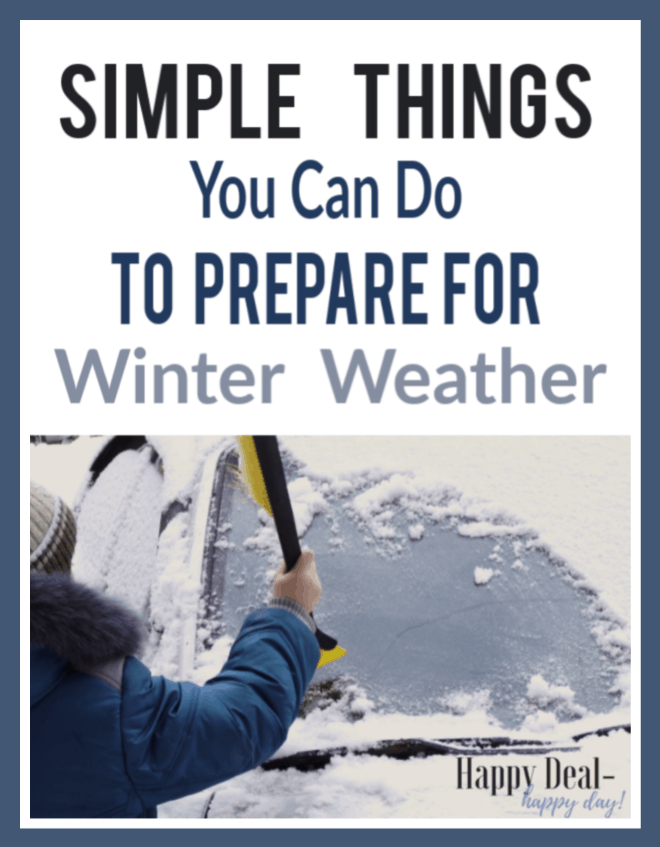 Simple Things You Can Do To Prepare for Winter Weather Conditions #winter #winterprep #winterweather #emergencypreparedness #emergencyprep #preparedness 