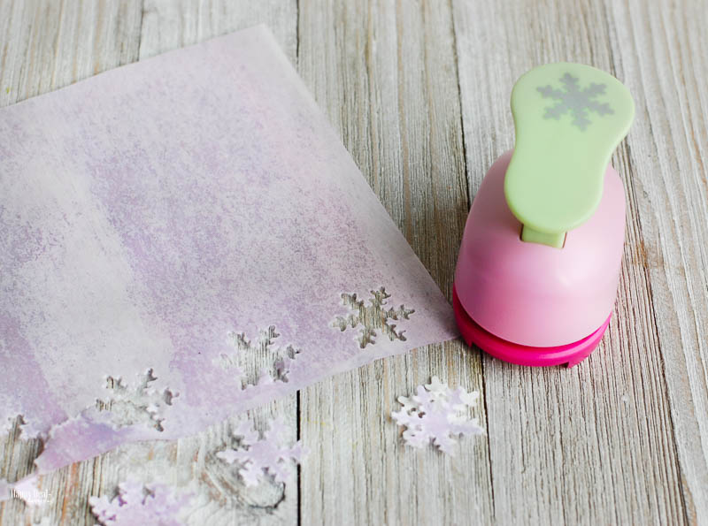 How to Make Confetti That Dissolves In Your Bath snowflake paper punch