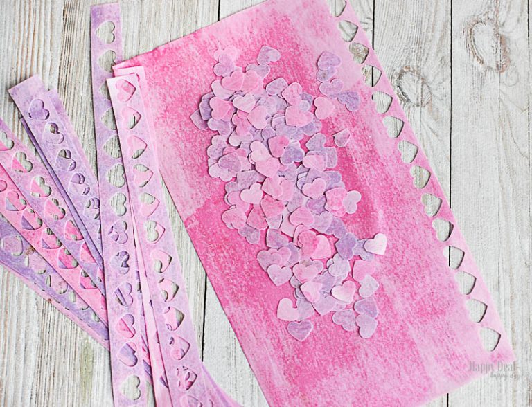 HeartShaped DIY Bath Confetti with Essential Oils Easy DIY Valentine