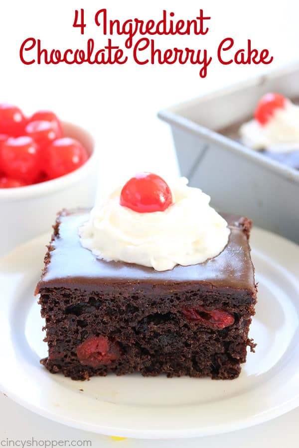 4 Ingredient Chocolate Cherry Cake 1