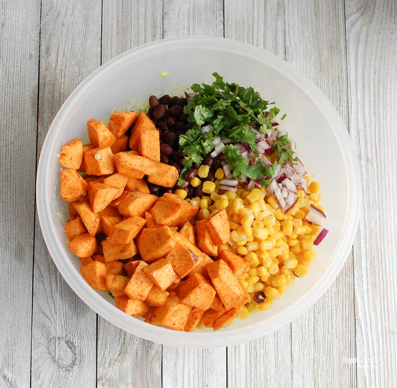 Sweet Potato Black Bean Dip ingredients