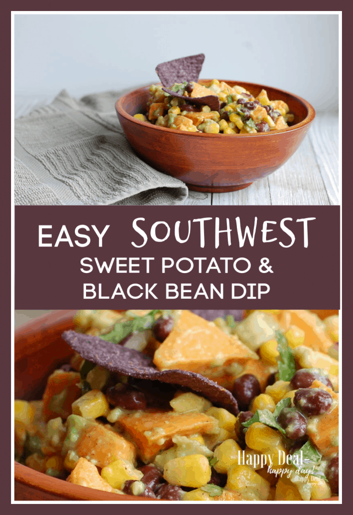 Easy Southwest Sweet Potato & Black Bean Dip