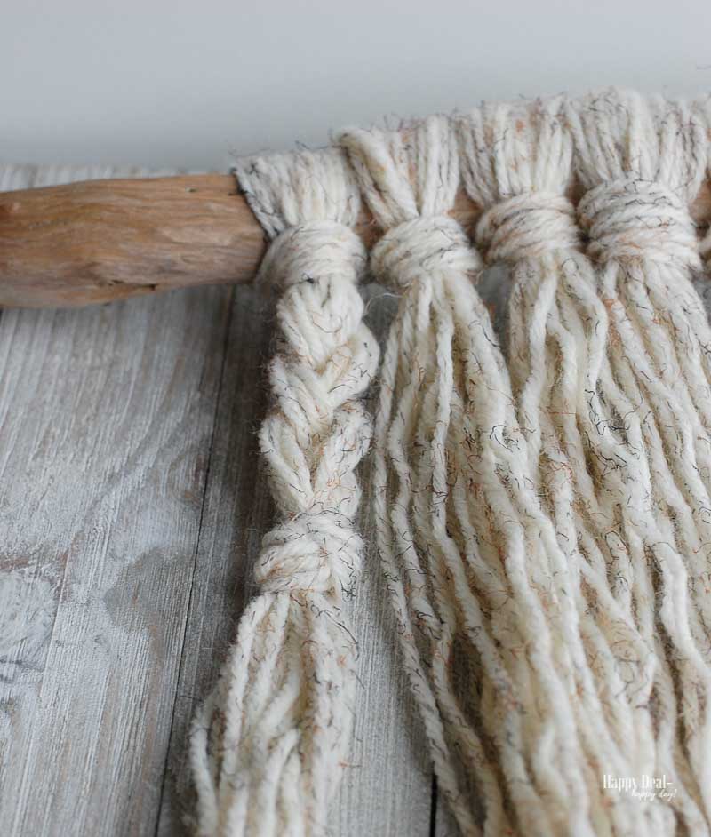 Simple Yarn Wall Hanging Tutorial - braids