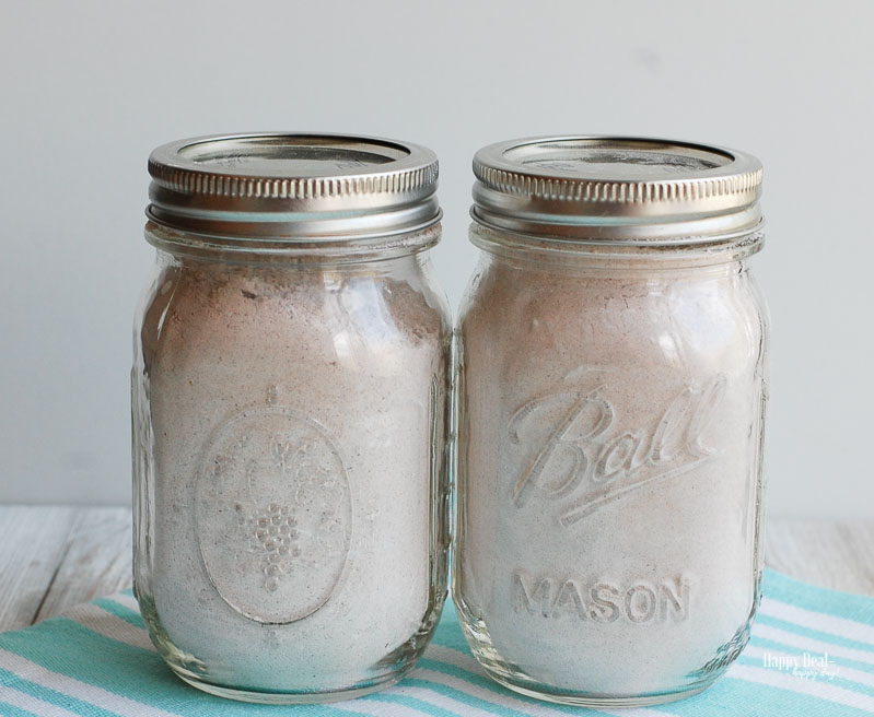 3 Ingredient Mug Cake in mason jar storage