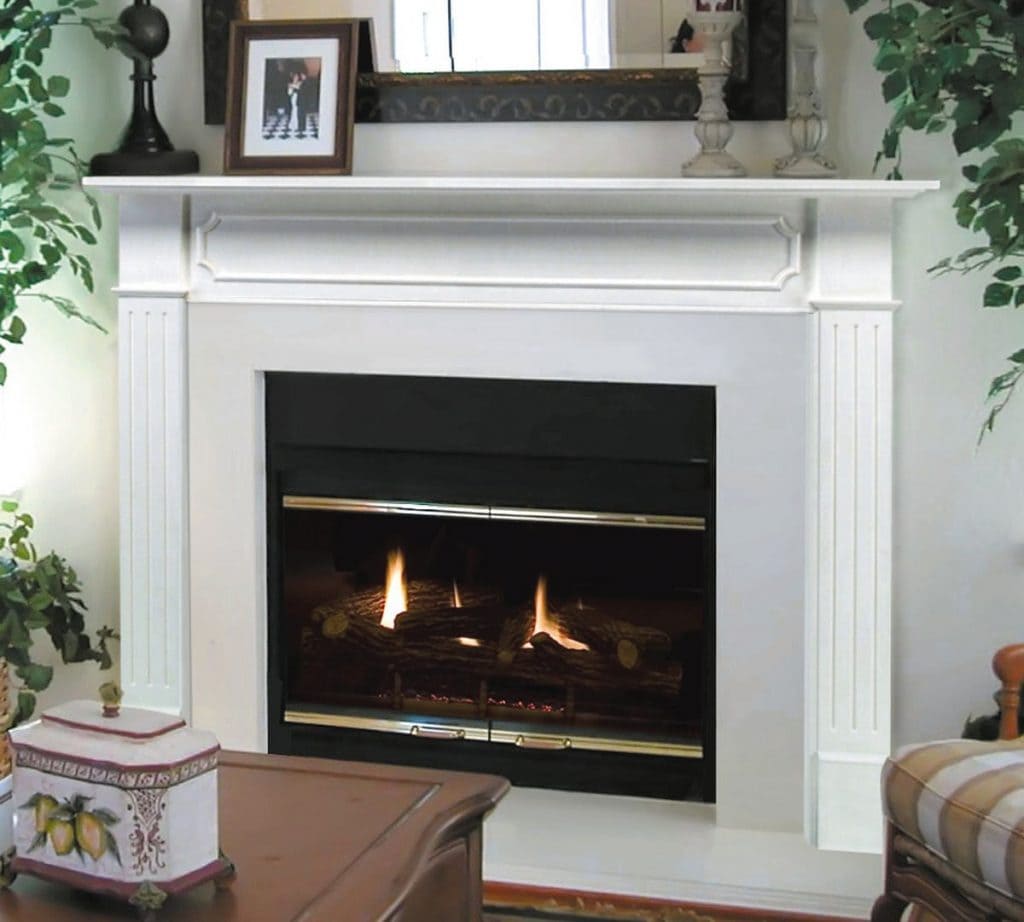 Timeless Home Decor fireplace and mantel