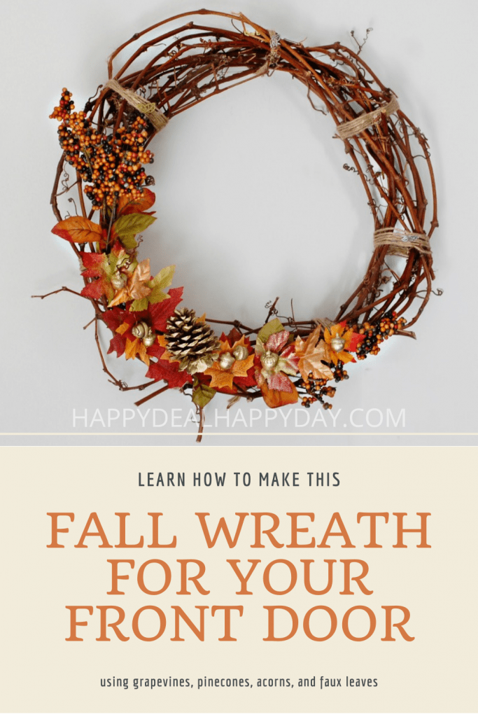 How To Make A Fall Grapevine Wreath For Your Front Door